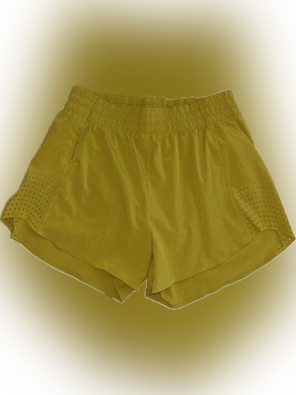 Athleta Mustard Athletic Elastic Waist Shorts